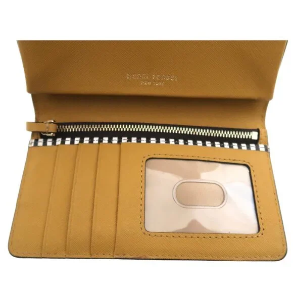 HENRI BENDEL Textured yellow leather clutch wallet - Picture 6 of 8